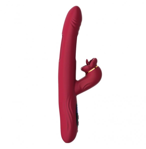 MizzZee - Oral Pleasure Hollow Licking Display Vibrator Wand (Chargeable - Burgundy) MizzZee - Oral Pleasure Hollow Licking Display Vibrator Wand (Chargeable - Burgundy)